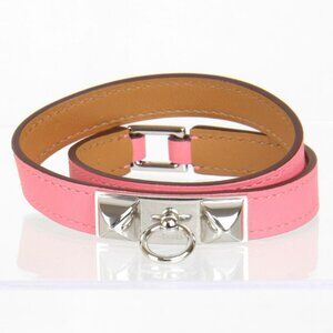 HERMES Pink Charm Bracelet